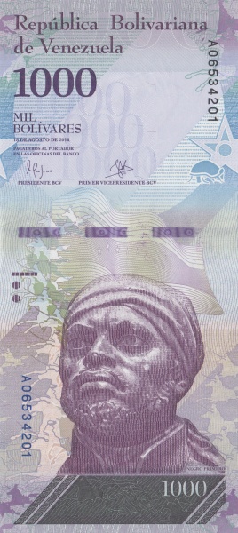 Venezuela 1000 95a A